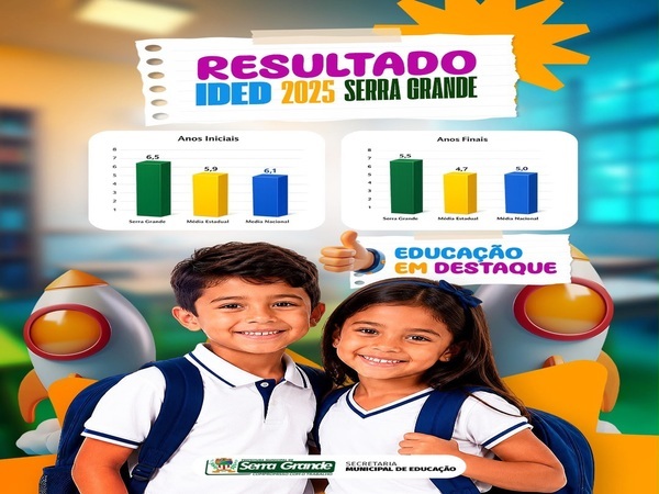 Serra Grande é referência em educação: IDEB 2025 supera médias estadual e nacio [...]